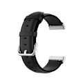 Miniatyrbillede 4 af 5: Ægte læderrem til Fitbit Versa 3/Sense - Sort