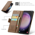Miniatyrbillede 9 af 10: CaseMe Slim Pungetui RFID-beskyttelse Samsung Galaxy S24 Ultra B