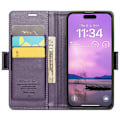 Miniatyrbild 2 av 9: CaseMe Slim Plånboksfodral RFID-skydd iPhone 16 Lila