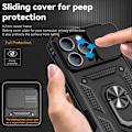 Miniatyrbillede 6 af 7: Hybridskal iPhone 16 Pro Max Ring + Kamerabeskyttelse Sort
