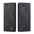 Miniatyrbillede 1 af 10: CaseMe Retro Slim Pungetui iPhone 7/8/SE Sort