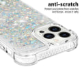 Pikkukuva 4 / 5: Glitter Bling TPU -kotelo iPhone 14 Pro Max -hopea