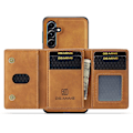Miniatyrbillede 5 af 10: DG.MING 2 i 1 Magnetisk Kortlomme Etui Samsung Galaxy S25 Cognac