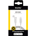 Miniatyrbillede 3 af 3: Smartline Lightning-kabel til USB-C 3A 3m Hvid