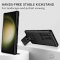 Miniatyrbillede 9 af 10: Kickstand Cover Samsung Galaxy S24 Ultra Kamerabeskyttelse Sort