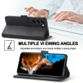 Miniatyrbillede 9 af 10: LC.IMEEKE Pungetui Samsung Galaxy S23 Plus Sort