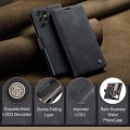 Miniatyrbild 4 av 10: CaseMe Slim Plånboksfodral Samsung Galaxy S24 Ultra Svart
