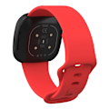Pikkukuva 2 / 3: Fitbit Versa 4/Sense 2 -punainen silikoniranneke (L)