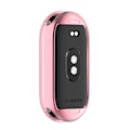 Pikkukuva 4 / 6: Xiaomi Smart Band 8:lle tarkoitettu läpinäkyvä TPU-kotelo, jossa on ruusukullanvärinen kehys