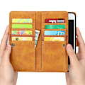 Pikkukuva 2 / 4: Lompakkokotelo Nahka Multi-Slot iPhone 7/8/SE Cognac