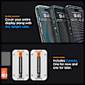 Miniatyrbild 2 av 5: Spigen iPhone 15 Pro Max Screen Protector GLAS.tR EZ Fit 2-Pack