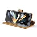 Miniatyrbillede 3 af 5: LC.IMEEKE Pungetui Samsung Galaxy Z Fold 5 Cognac