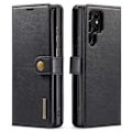 Miniatyrbillede 1 af 7: DG.MING 2-i-1 Magnet Pung Samsung Galaxy S23 Ultra Sort