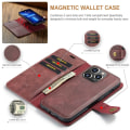Miniatyrbild 8 av 10: DG.MING 2-in-1 Magnet Wallet iPhone 14 Pro Max Red