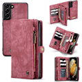 Pikkukuva 1 / 8: CaseMe Lompakkokotelo Multi-Slot Samsung Galaxy S21 Plus Punainen