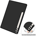 Miniatyrbillede 6 af 9: Samsung Galaxy Tab S9 FE Plus Etui Tri-Fold Med Pen-holder Sort