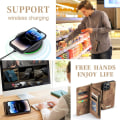 Miniatyrbillede 7 af 9: CaseMe Multi-Slot 2 i 1 Pungetui iPhone 14 Pro Brun