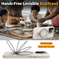 Pikkukuva 5 / 6: Silikoni Kickstand MagSafe iPhone 16 Pro Beige