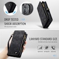 Miniatyrbillede 7 af 9: CaseMe Multi-Slot 2 i 1 Pungetui iPhone 16 Sort