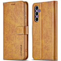 Pikkukuva 1 / 8: LC.IMEEKE Lompakkokotelo Samsung Galaxy S25 Plus Cognac