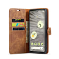Miniatyrbild 2 av 8: DG.MING 2-in-1 Magnet Wallet Google Pixel 8a Cognac