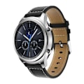 Pikkukuva 1 / 4: Klassinen nahkaranneke Samsung Gear S3 Frontier/S3 Classic Musta