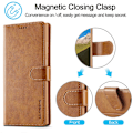 Miniatyrbillede 7 af 10: LC.IMEEKE Pungetui Samsung Galaxy S24 Ultra Cognac