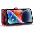 Miniatyrbillede 5 af 10: CaseMe Multi-Slot 2 i 1 Pungetui iPhone 15 Pro Max Rød