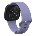 Pikkukuva 2 / 3: Fitbit Versa 4/Sense 2 -vaaleanliila silikoniranneke (L)