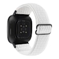 Miniatyrbillede 2 af 3: Flettet nylonrem Fitbit Versa 3/Sense Hvid