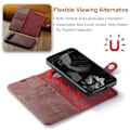 Miniatyrbild 6 av 10: DG.MING 2-in-1 Magnet Wallet Google Pixel 9 Pro XL Red