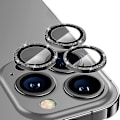 Miniatyrbillede 1 af 4: Hat Prince Glitter Linsebeskyttelse iPhone 16 Pro Sort