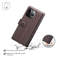 Pikkukuva 6 / 6: Aito nahkakotelo iPhone 15 Pro Max - Ruskea