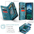 Miniatyrbillede 5 af 10: CaseMe Multi-Slot 2 i 1 Pengepungetui Galaxy S25 Blå