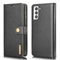 Miniatyrbillede 1 af 6: DG.MING 2-i-1 Magnet Pung Samsung Galaxy S21 Plus Sort