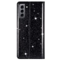 Pikkukuva 7 / 7: Kimalteleva lompakkokotelo Samsung Galaxy S22 Plus Musta