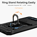 Miniatyrbillede 7 af 9: Hybridskal Google Pixel 9 Ring + Kamerabeskyttelse Sort