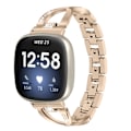 Pikkukuva 2 / 3: Rhinestone-kristallarmband Fitbit Versa 3/Sense Guld