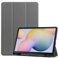 Pikkukuva 1 / 9: Tri-Fold Galaxy Tab S7/S8 -kotelo S Pen -pidikkeellä, harmaa
