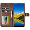 Miniatyrbillede 4 af 9: LC.IMEEKE Pungetui Samsung Galaxy S25 Ultra Brun