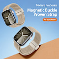 Miniatyrbillede 3 af 9: Dux Ducis Elastisk Nylonvævet Rem Apple Watch 42/44/45 mm Beige
