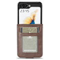 Miniatyrbillede 5 af 8: LC.IMEEKE Pungetui Samsung Galaxy Z Flip 6 Brun