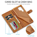 Miniatyrbillede 8 af 10: LC.IMEEKE Pungetui Samsung Galaxy S24 Ultra Cognac