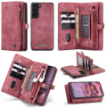 Pikkukuva 1 / 6: CaseMe Multi-Slot 2 i 1 Plånboksfodral Galaxy S22 Plus Punainen
