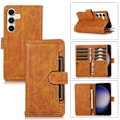 Pikkukuva 1 / 7: Lompakko-kotelo Multi-Slot Samsung Galaxy S25 Plus Cognac