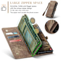 Miniatyrbillede 8 af 10: CaseMe Multi-Slot 2 i 1 Pungetui Galaxy S25 Ultra Brun