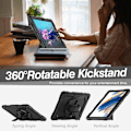 Miniatyrbillede 4 af 8: Samsung Galaxy Tab A8 10.5 Stødsikkert Hybridcover Sort