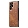 Miniatyrbild 7 av 7: DG.MING 2-in-1 Magnet Wallet Samsung Galaxy S23 Ultra Cognac