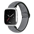 Miniatyrbillede 1 af 3: Flettet nylonarmbånd Fitbit Versa/Versa 2 Grå