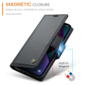Miniatyrbillede 6 af 10: CaseMe Slim Pungetui RFID-beskyttelse iPhone 15 Plus Sort